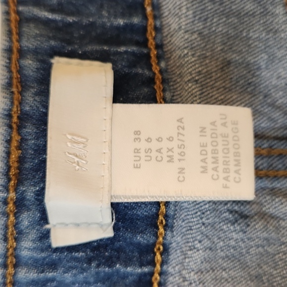 H&M Women's High Waist Cotton Denim Jean's Size 6 - Picture 7 of 11